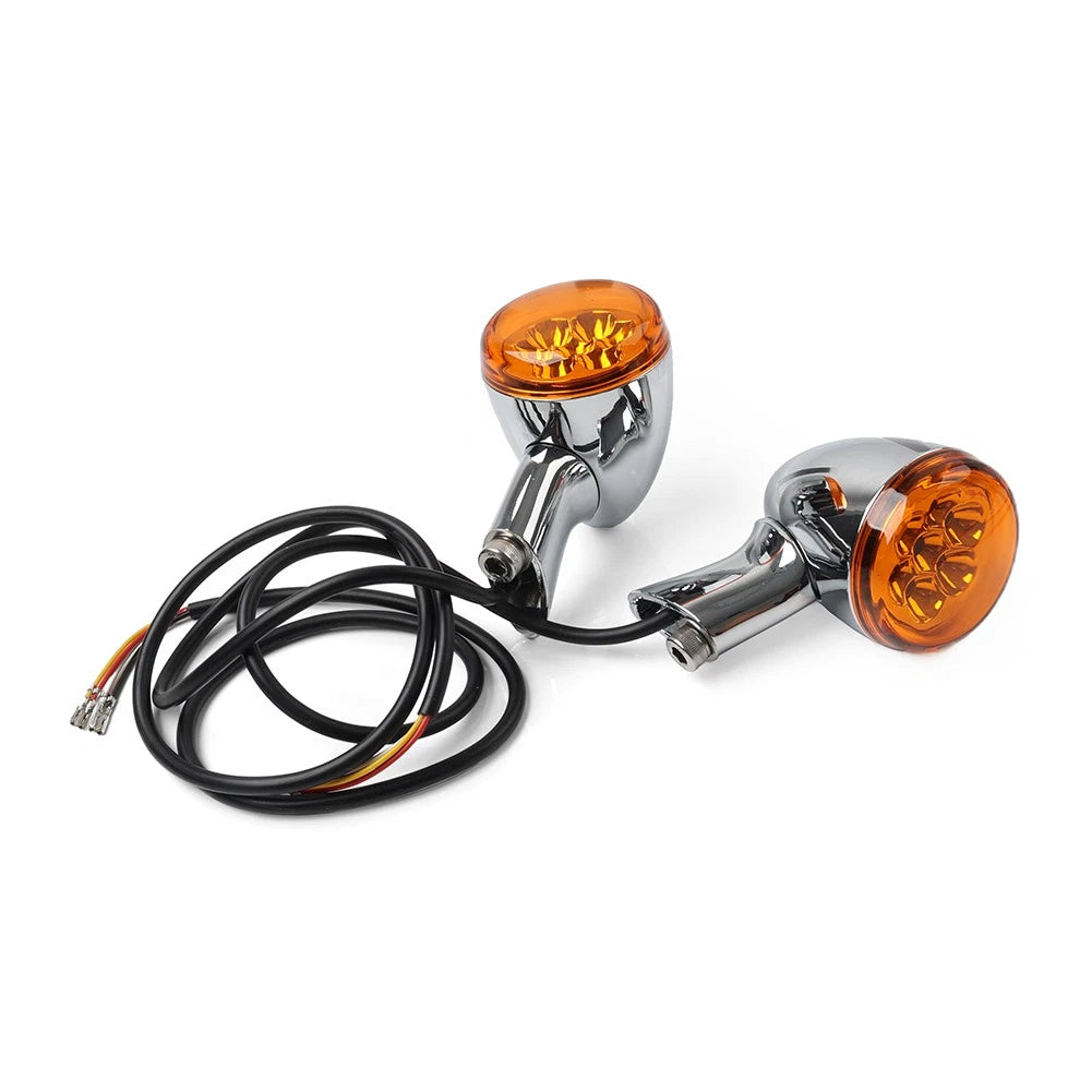 Rear Turn Signals Lights Fit For Harley Sportster XL 883 1200 1992-2023 Chrome