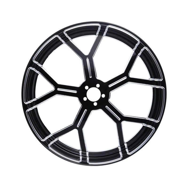 26 X 3.5'' Front Wheel Rim W/ Single Disc Hub Fit For Harley Electra Glide 97-21