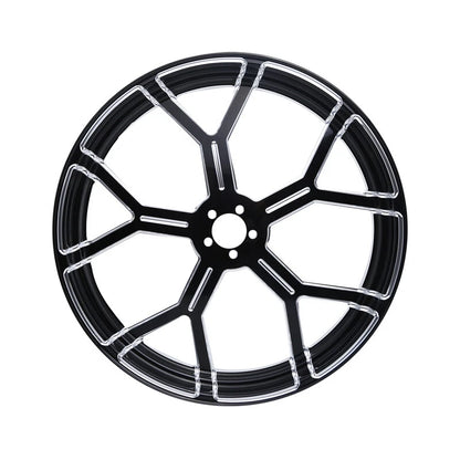 26 X 3.5'' Front Wheel Rim W/ Single Disc Hub Fit For Harley Electra Glide 97-21