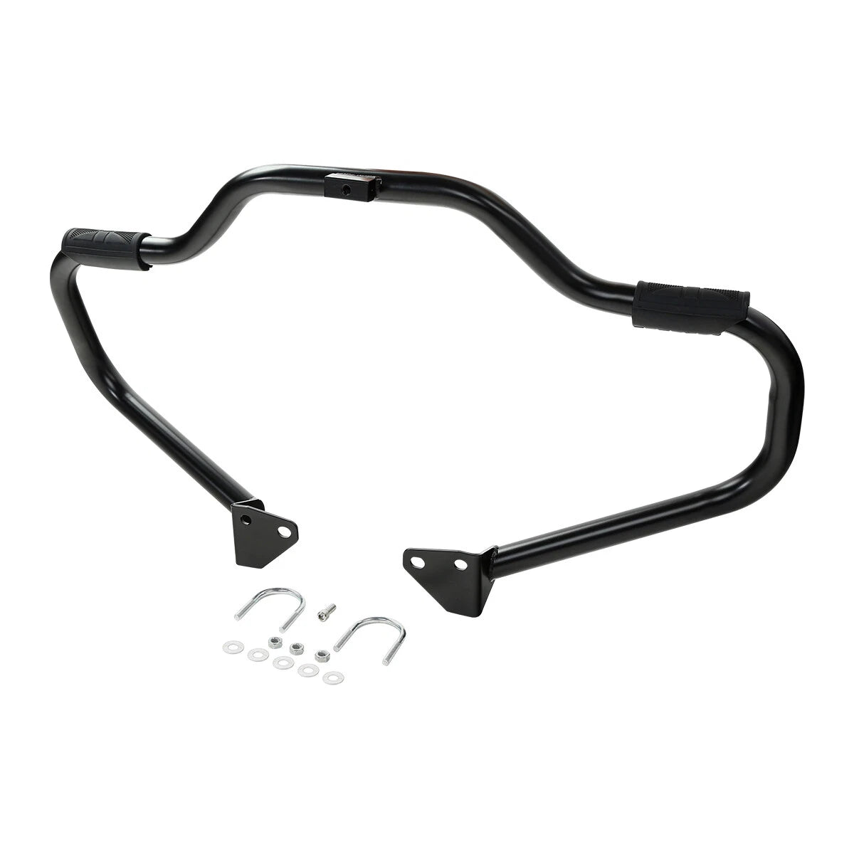 Black 1.25" Highway Engine Guard Crash Bar For Harley Dyna Super Wide Glide 06+