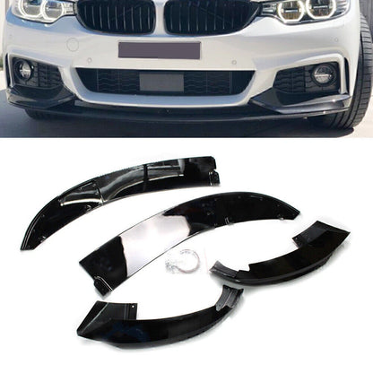 Front Bumper Lip Gloss Black Fit For BMW F32 F33 F36 4 Series M Sport 2014-20