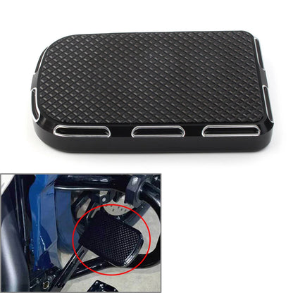Brake Pedal Pad Cover For Harley Touring Electra Street Tri Glide FLD Black USA