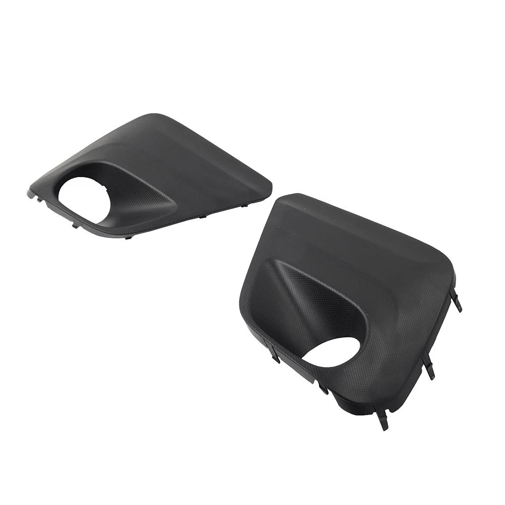 1 Pair Front Bumper Fog Light Bezel Cover Black For Subaru Forester 2019-2021