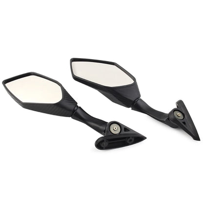 2PCS Foldable Side Rearview Mirrors For Yamaha YZF R3 R25 2015 - 2024 Black
