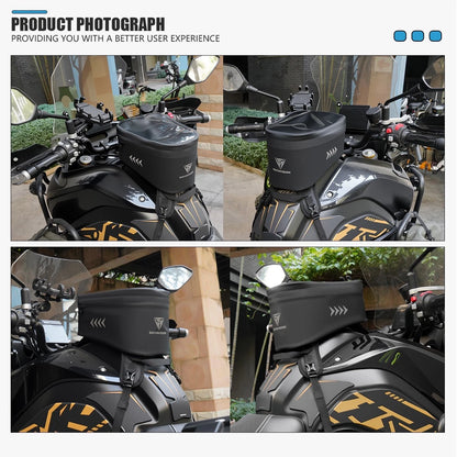 Waterproof Motorcycle Fuel Tank Bag Magnetic Motorbike Luggage Phone Storage Bag