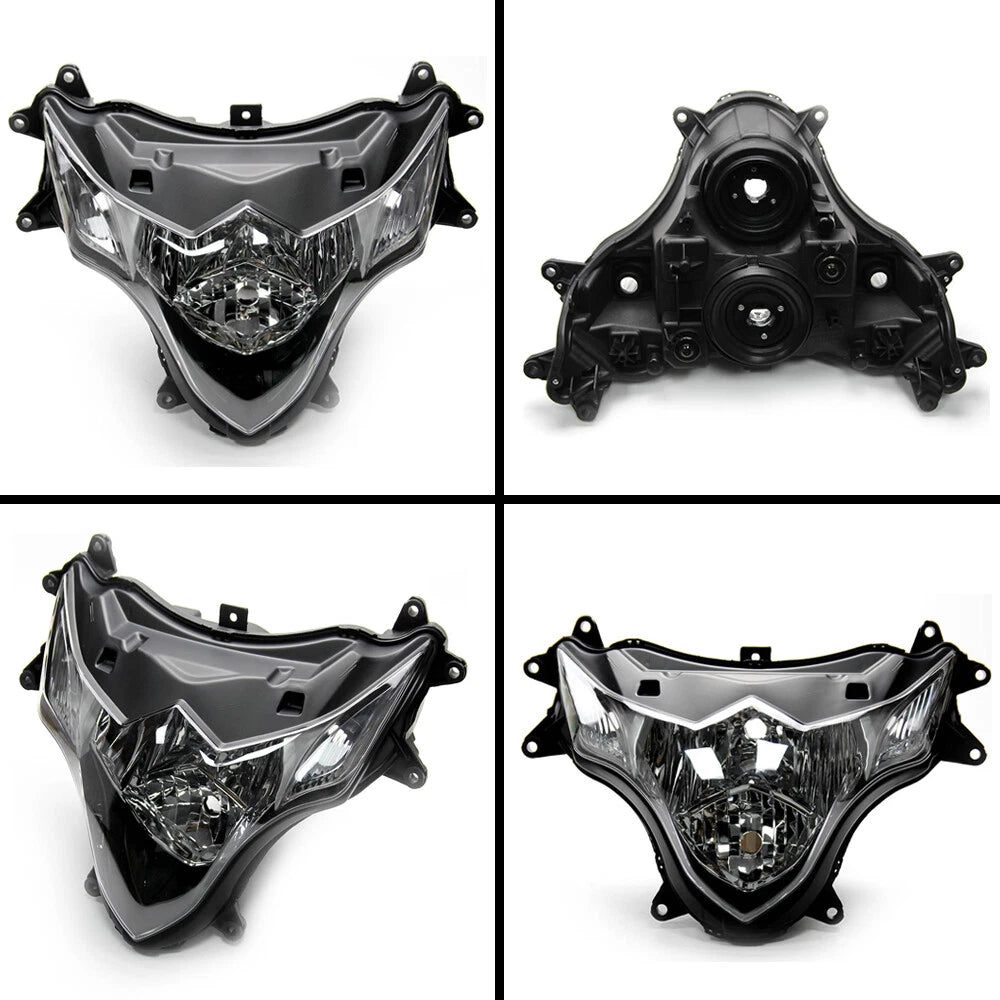 Front Headlight Headlamp Assembly For Suzuki GSXR1000 GSX-R1000 2009-2016 Clear