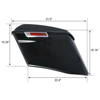 4" Hard Saddlebags & Conversion Brackets Fit For Harley Heritage Softail 84-17