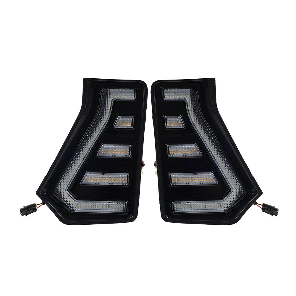 2x Front Fog Light Side Grille Daytime Running Light For Toyota Tacoma 2024-2025