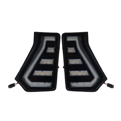 2x Front Fog Light Side Grille Daytime Running Light For Toyota Tacoma 2024-2025