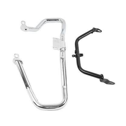 Chrom Engine Crash Bar Fairing Support Bracket For Harley Road Glide FLTRX 15-23