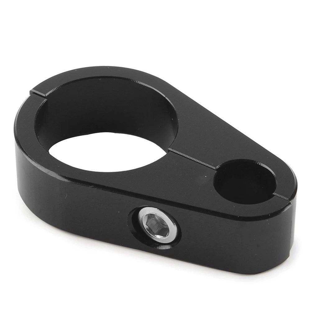 Motor Brake Clutch Cable Wire Clamp Clip Fit For Harley 1'' Handlebar Black