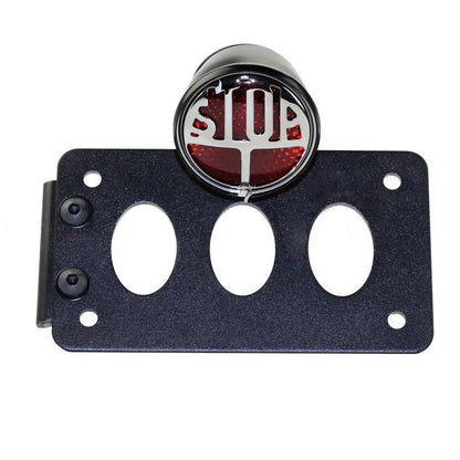 Motorcycle Side Mount License Plate Bracket Tail Light Holder For Harley Chopper