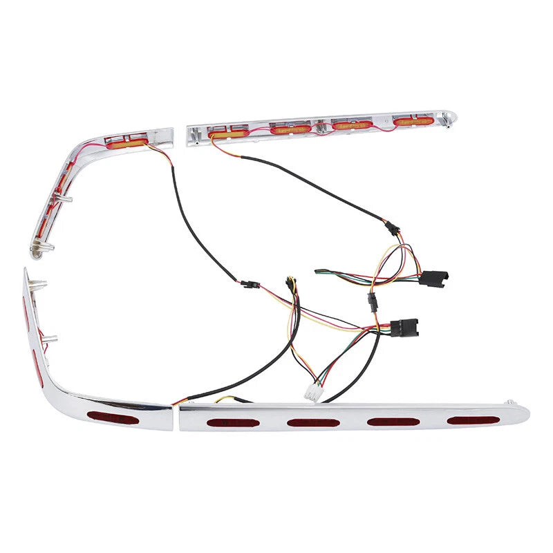 Trunk & Saddlebag Decoration Trim LED Light For Honda Goldwing GL1800 01-11