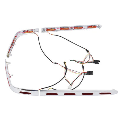 Trunk & Saddlebag Decoration Trim LED Light For Honda Goldwing GL1800 01-11