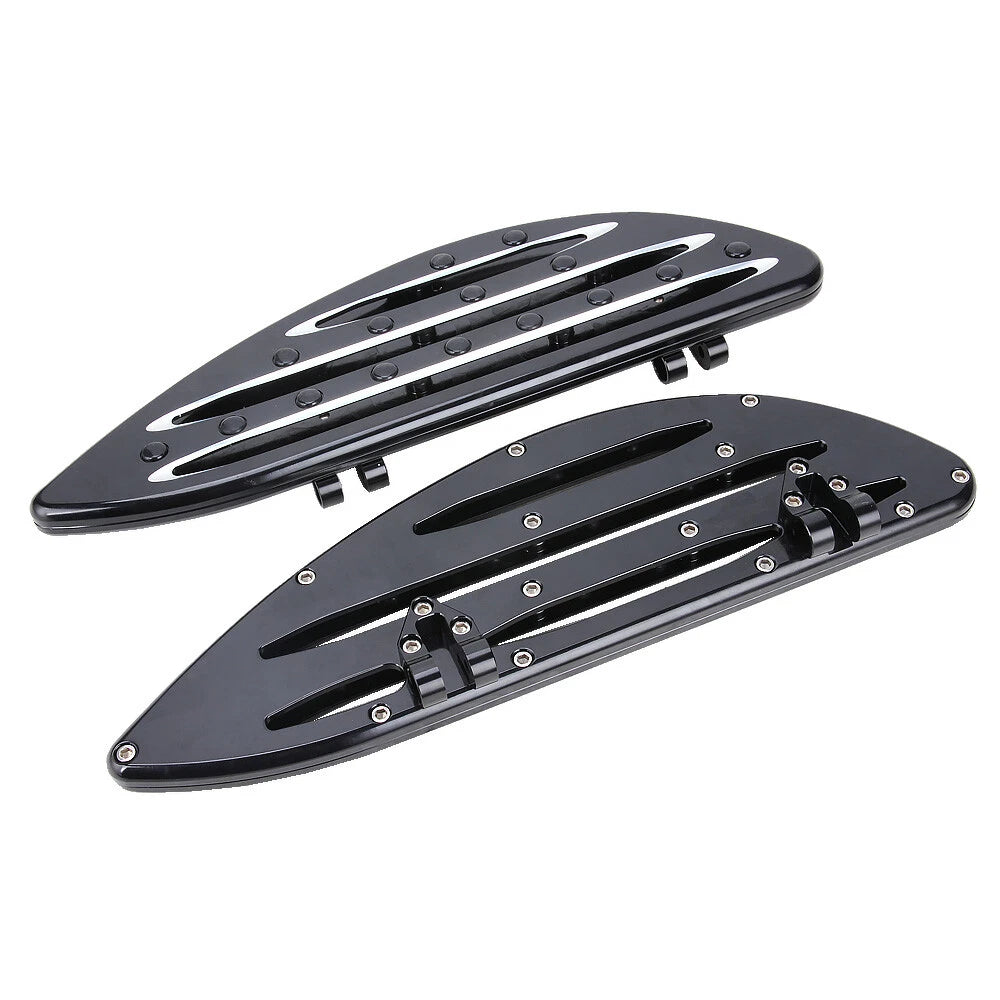 CNC Driver Passenger Stretched Floorboard For Harley Touring CVO Softail FL Dyna