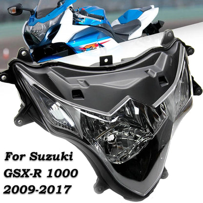 Front Headlight Headlamp Assembly For Suzuki GSXR1000 GSX-R1000 2009-2016 Clear