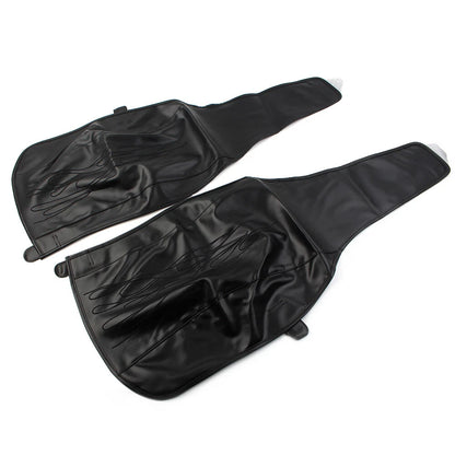 Flame Rear Trike Fender Bra Fit Harley Tri Glide Ultra Classic Black PU Leather