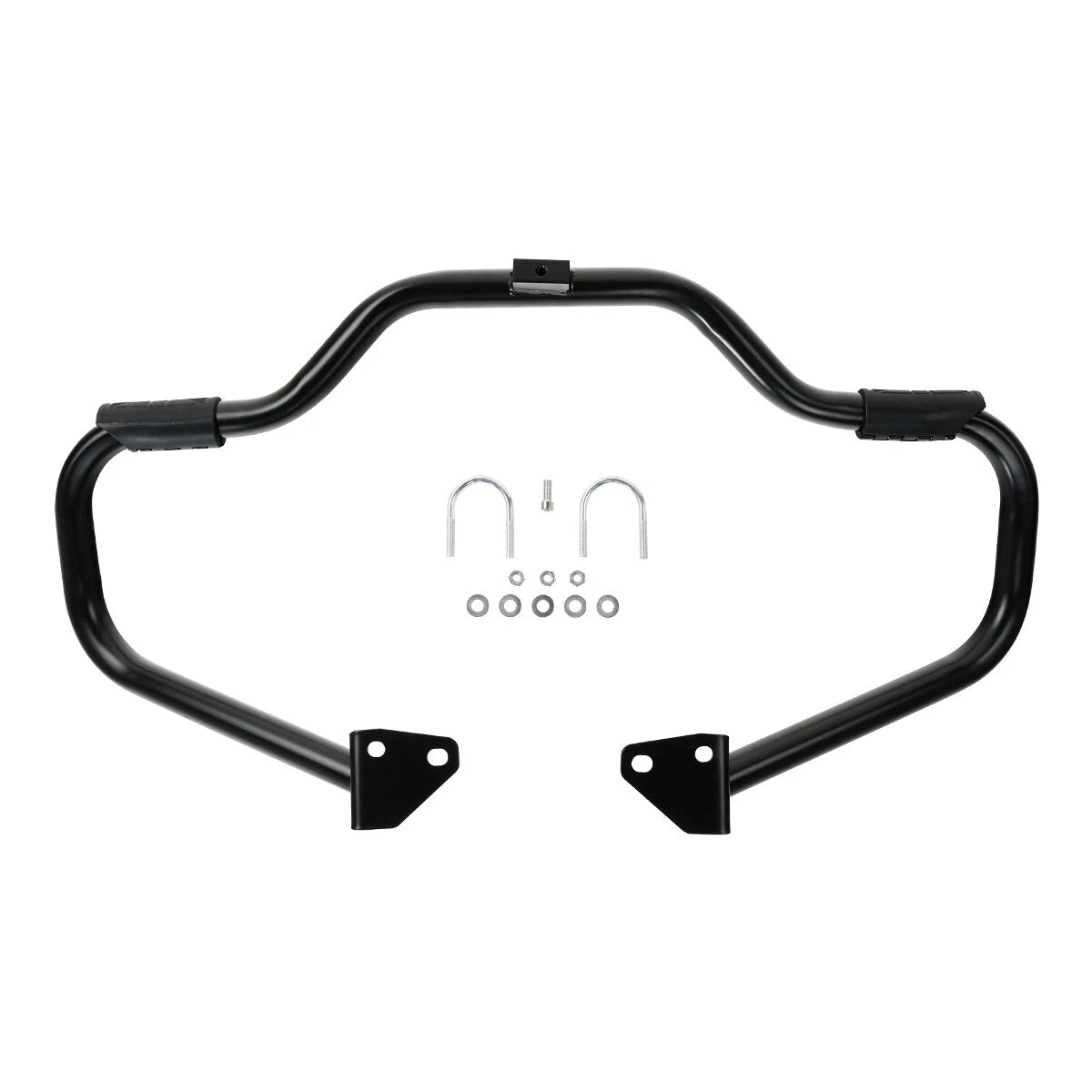 Black 1.25" Highway Engine Guard Crash Bar For Harley Dyna Super Wide Glide 06+