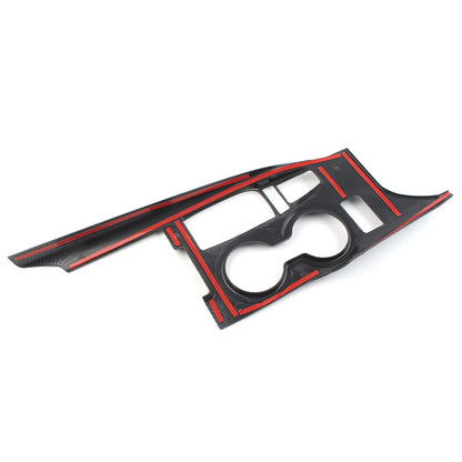 Carbon Fiber Interior Gear Shift Box Panel Cover Trim For Toyota Camry 2018-2020
