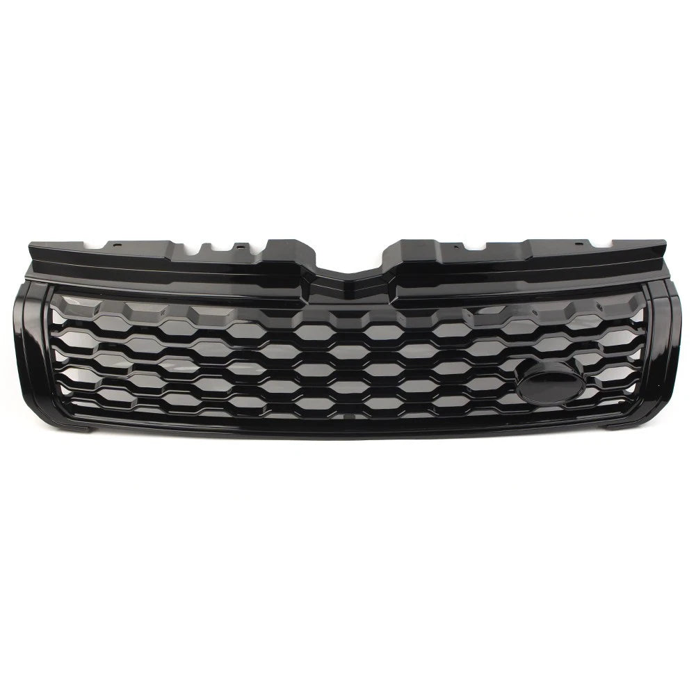 Front Bumper Center Upper Grille Glossy Black For Range Rover Evoque 2010-2018