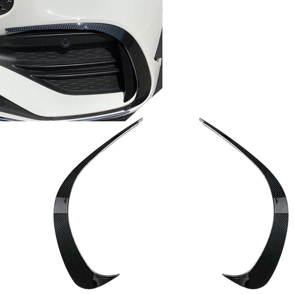 2x Carbon Fiber Front Bumper Lip Splitter Spoiler For Mercedes Benz C-Class W206