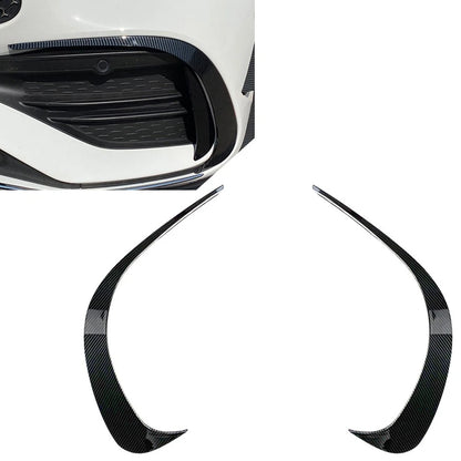 2x Carbon Fiber Front Bumper Lip Splitter Spoiler For Mercedes Benz C-Class W206