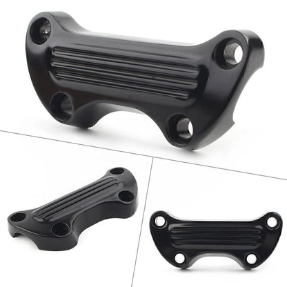 For Harley Sportster Softail Dyna 1" Handlebar Riser Top Clamp Cover Black