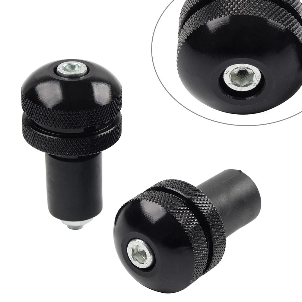 Universal 7/8 Motorcycle Handlebar Grips Bar End Cap Plug Slider