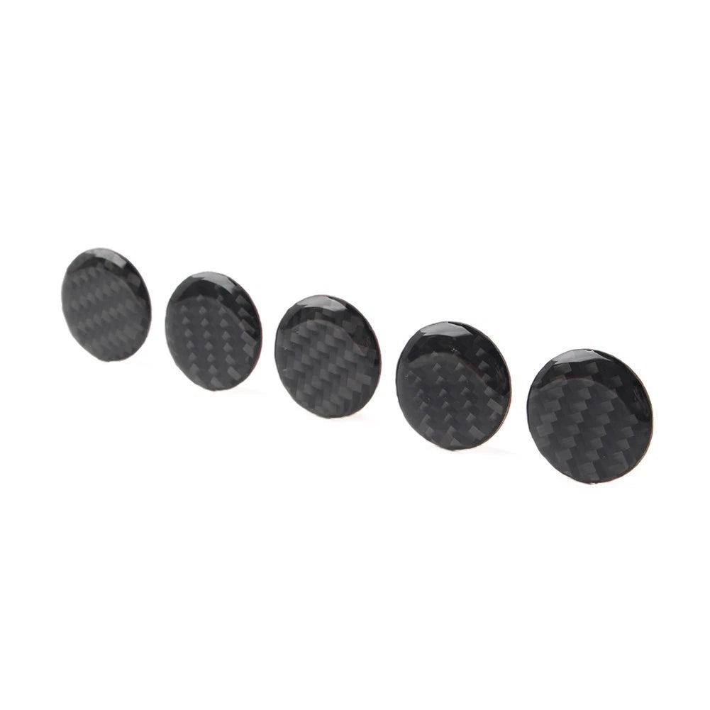 5 Pcs Door Handle Push Button Knobs Cover Trim For Jeep Wrangler JK 2007-2017