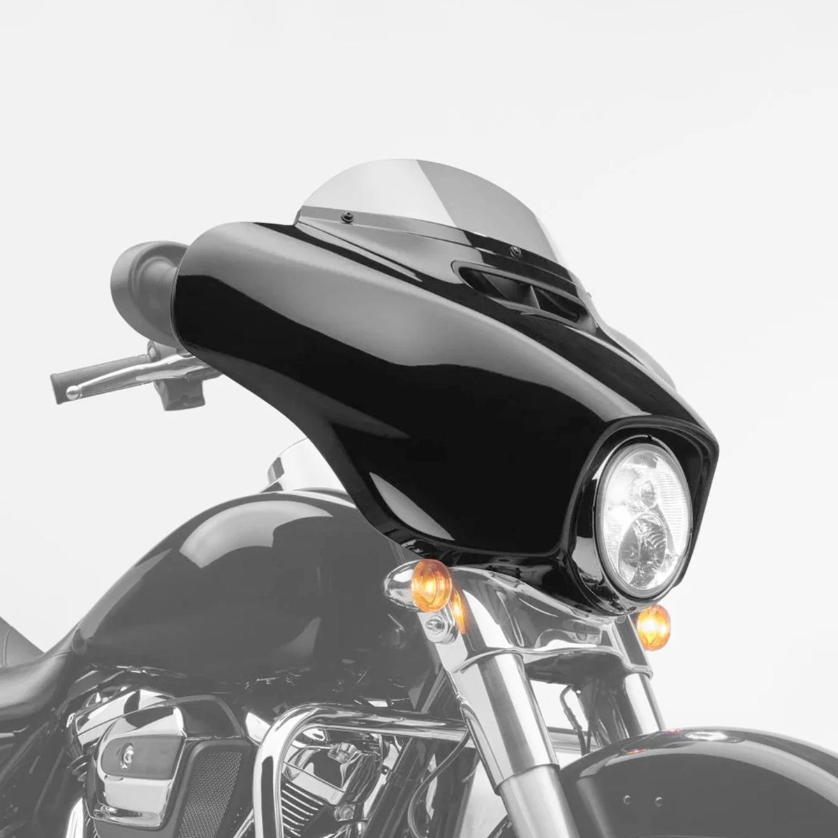 Vivid Black Outer & Inner Batwing Fairings Fit For Harley Electra Glide 14-Up 15