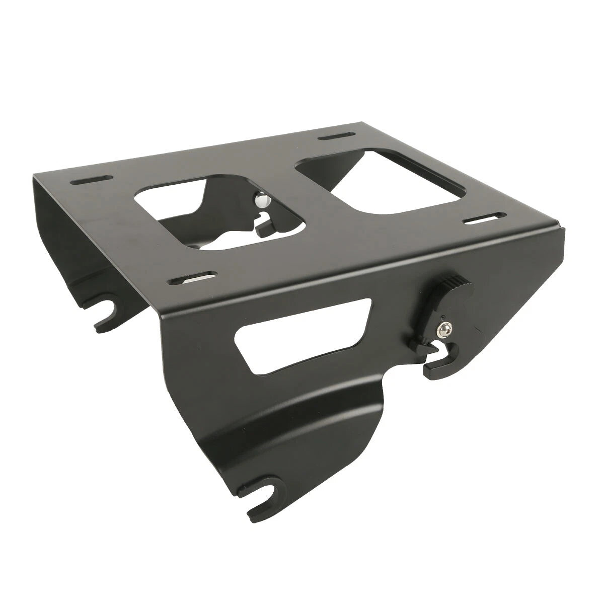 Black King Trunk Pad Solo Mount Rack Fit For Harley Electra Road Glide 2014-Up