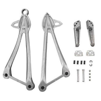 CNC Rear Footpegs Footrest & Brackets For KAWASAKI NINJA ZX10R 2008-2010