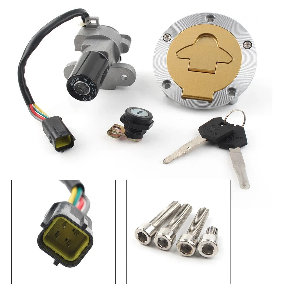 Ignition switch Fuel Gas Tank Cap Cover Lock Key Set For Ducati ST2 1998-2003
