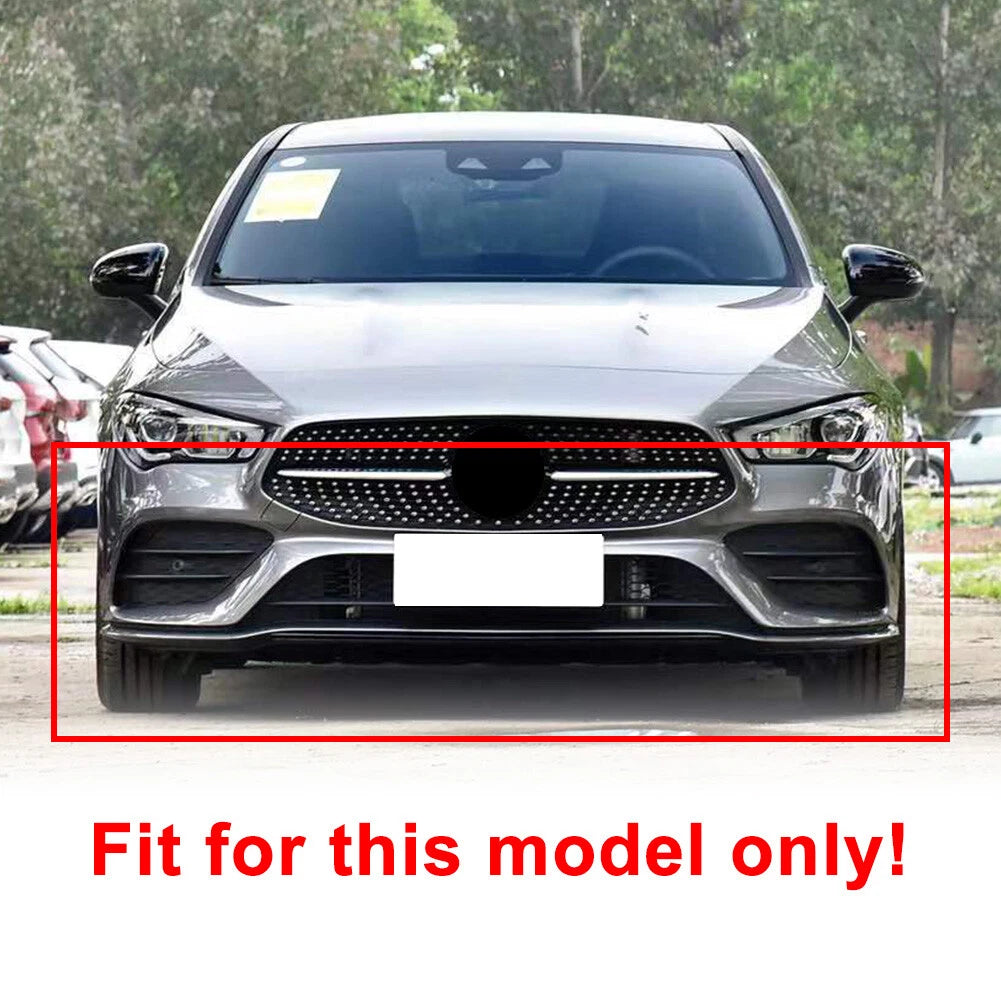 For Mercedes Benz CLA C118 2020+ Front Bumper Lip Splitter Spoiler Glossy Black