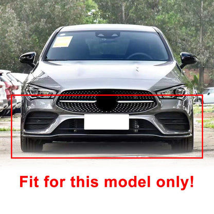 For Mercedes Benz CLA C118 2020+ Front Bumper Lip Splitter Spoiler Glossy Black