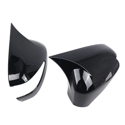 Gloss Black Side Rear View Mirror Cover Cap For Honda Civic 8th 4-Door 2006-2011