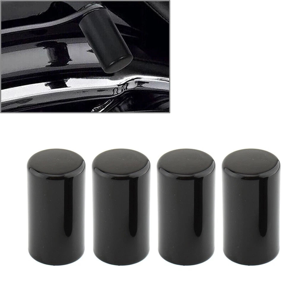 4Pcs Docking Hardware Point Covers Kit Fit for Harley Touring FLHX 2009-23 Black