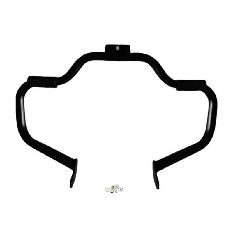 Mustache Engine Guard Crash Bar & Foot Pegs Clamps Fit For Harley Softail 00-17