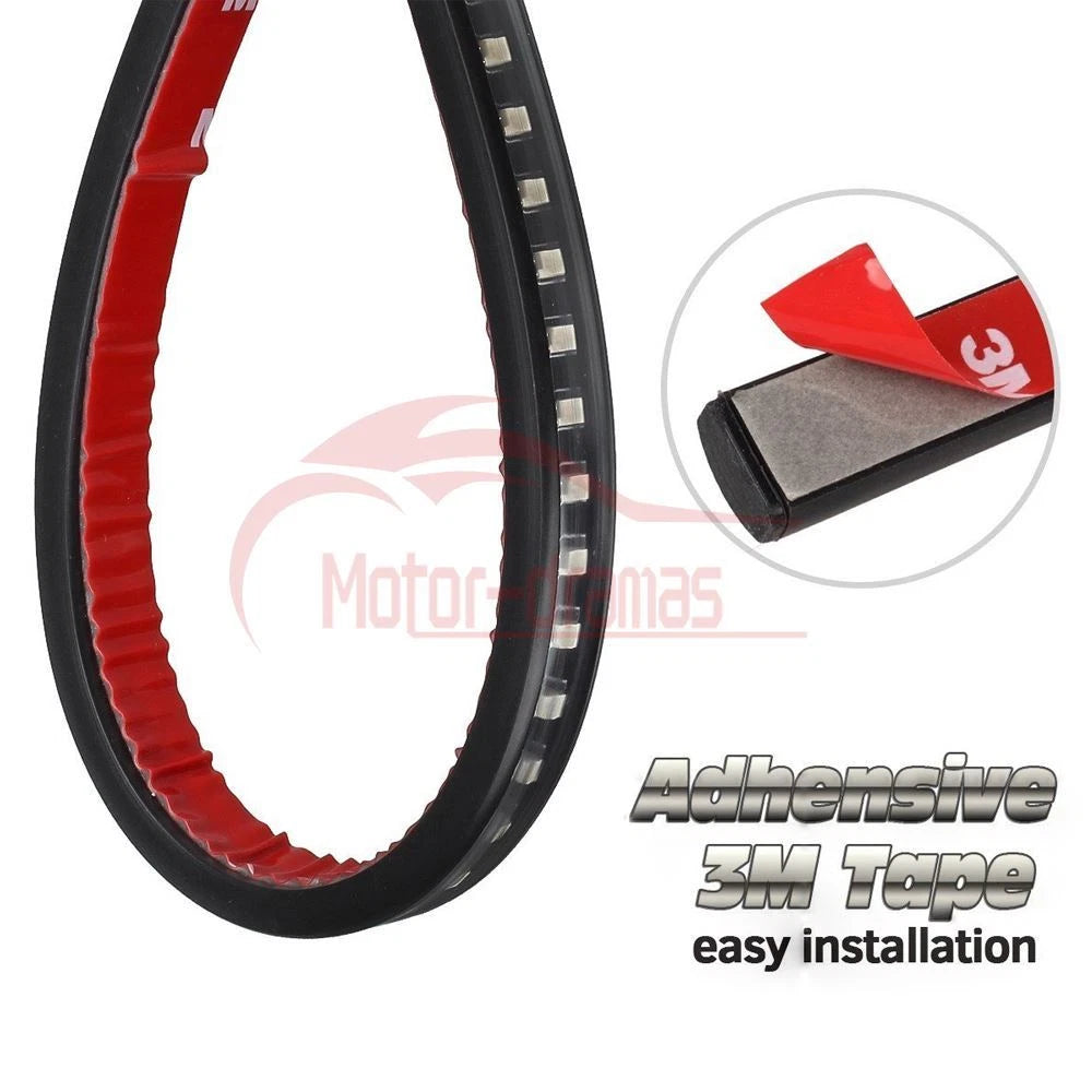 48 LED Flexible Motorcycle Light Strip Rear Tail Brake Stop Turn Signal Lamp Bar
