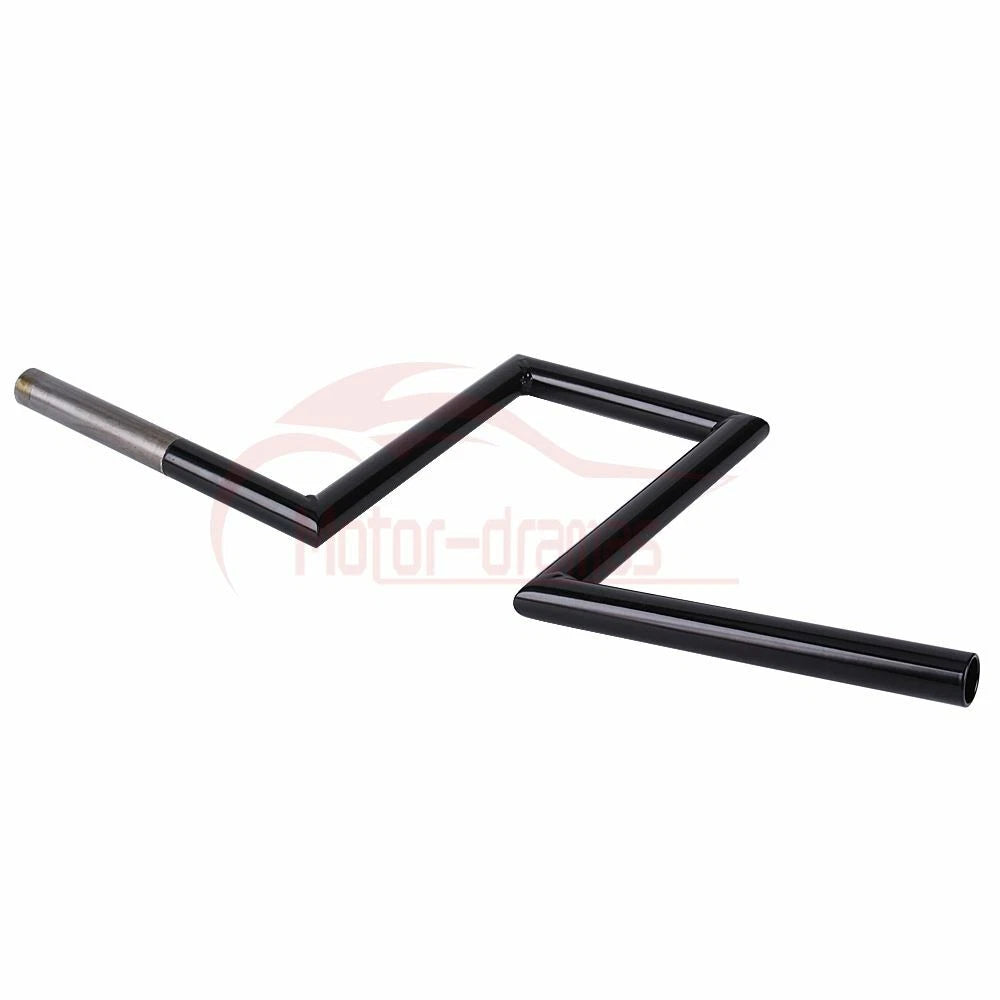 Motorcycle 1" Inch 25mm Handlebars Z Bar Drag Bar For Harley Yamaha Suzuki Honda