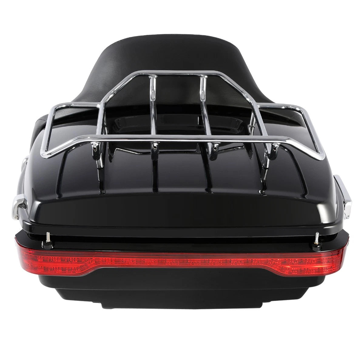 King Trunk Luggage Pad LED Tail Light Rack Mount For Harley Street Glide 2009-13