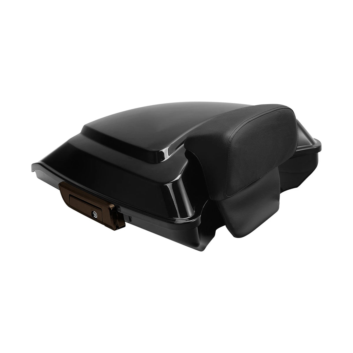 Black Razor Trunk Backrest Pad Fit For Harley Touring Road Glide 14-25