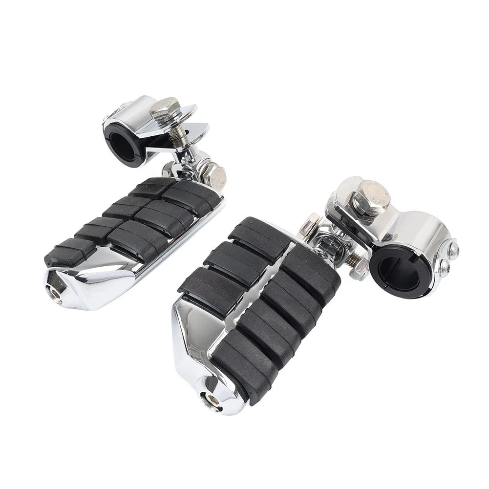 Universal Motorcycle Footpegs Highway Pegs Foot Rest 1-1/4" For Harley Fit Honda