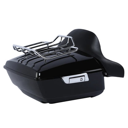 King Trunk Pad Mount Rack Fit For Harley Touring Electra Glide 1997-2008 Black