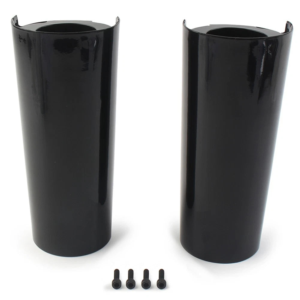 +2" Smooth Fork Tube Slider Covers Cowbells For Harley Electra Tri Glide FLHX