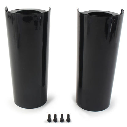 +2" Smooth Fork Tube Slider Covers Cowbells For Harley Electra Tri Glide FLHX
