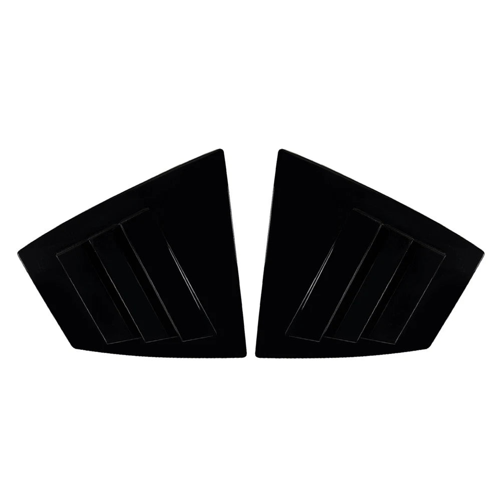 Glossy Black Rear Window Shutter Louvers Cover Trim For Subaru WRX STI VA 14-21
