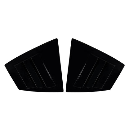 Glossy Black Rear Window Shutter Louvers Cover Trim For Subaru WRX STI VA 14-21