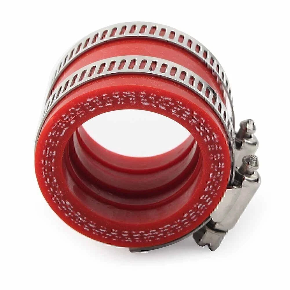 Red Carburetor Rubber Adapter Intake Manifold Fit For OKO PWK 28/30mm US