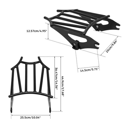 Detachable Luggage Rack Fit For Harley Street Road Glide King 2009-2025 24 Black